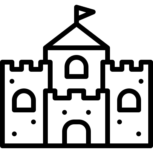 Sand castle kid toys kid and baby icon