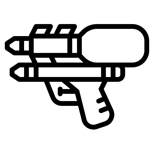 Water gun toy game kid and baby icon