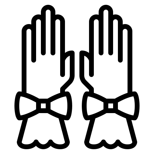 Hand gloves accessories wearing hand gloves icon