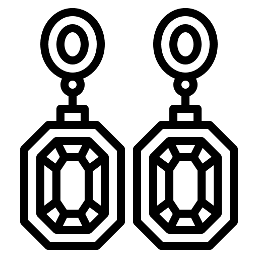 Earrings woman jewelry accessory icon