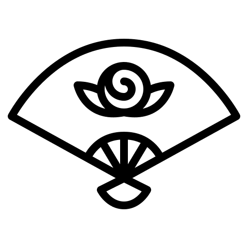 Fan accessories fan fan paper icon