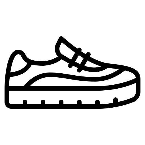 Sneaker wearing shoes footwear icon