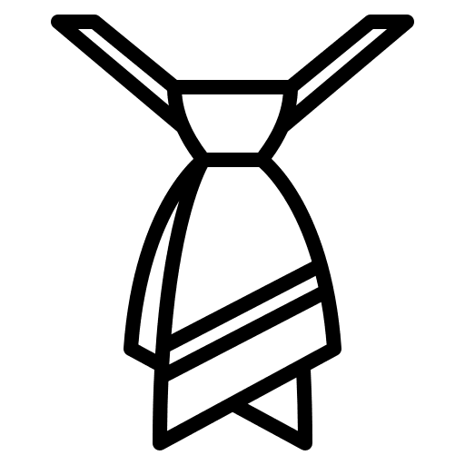 Tie accessories woman wearing icon