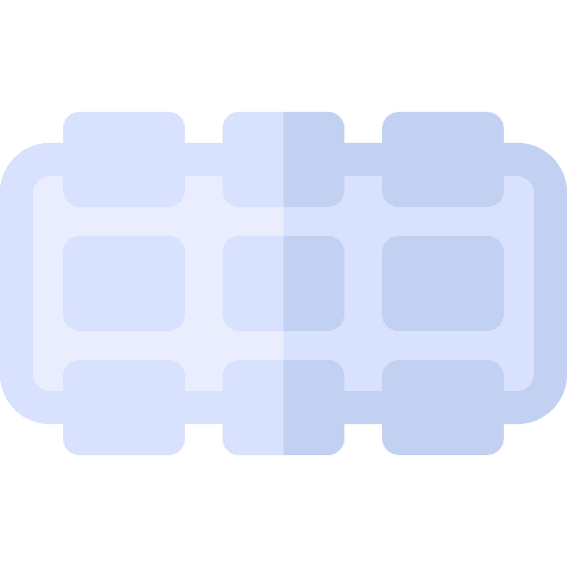 Roller gymnast foam fitness icon