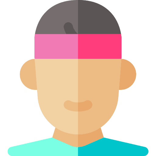 Headband athlete headband sport icon