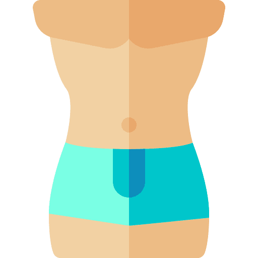 Body male wellness abdomen icon