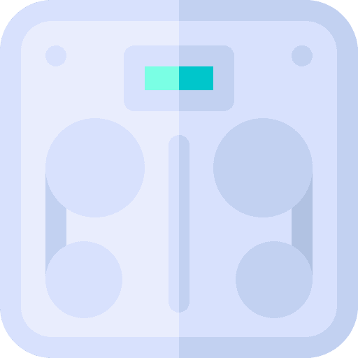 Body scale healthcare diet wellness icon