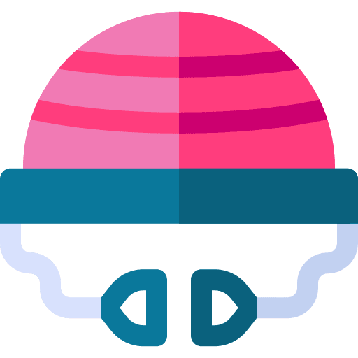 Bosu ball sports and competition wellness exercise ball icon