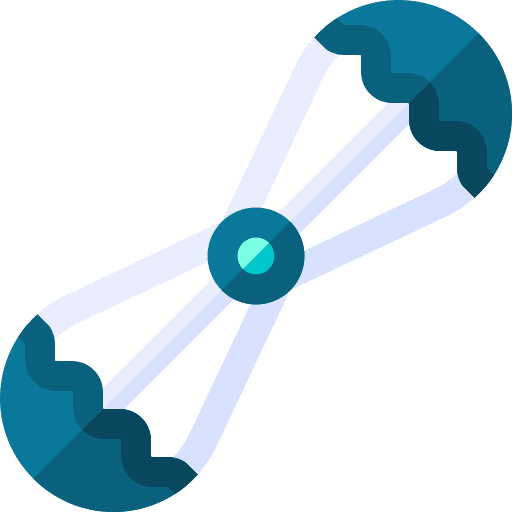 Chest expander workout fitness equipment icon