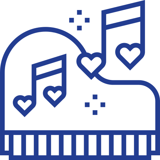 Piano organ orchestra piano icon