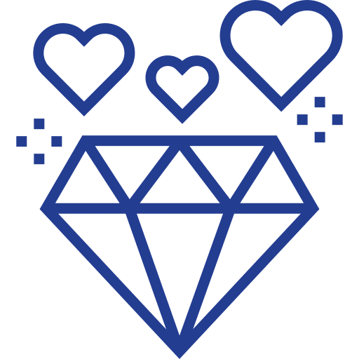 Diamond jewel sparkling precious stone icon