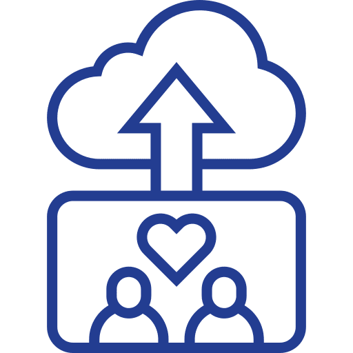 Upload electronics interface upload icon