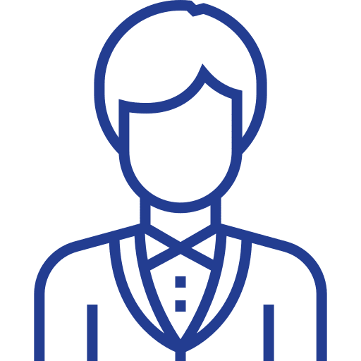 Groom short hair suit people icon