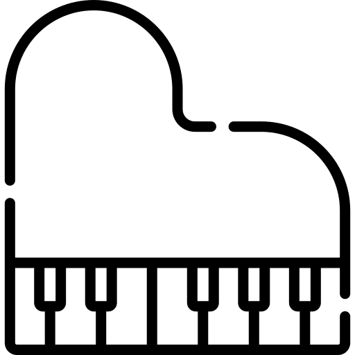 Piano accompaniment grand piano musical instrument icon