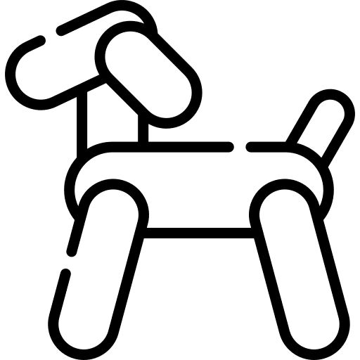 Balloon dog animal toy celebration icon