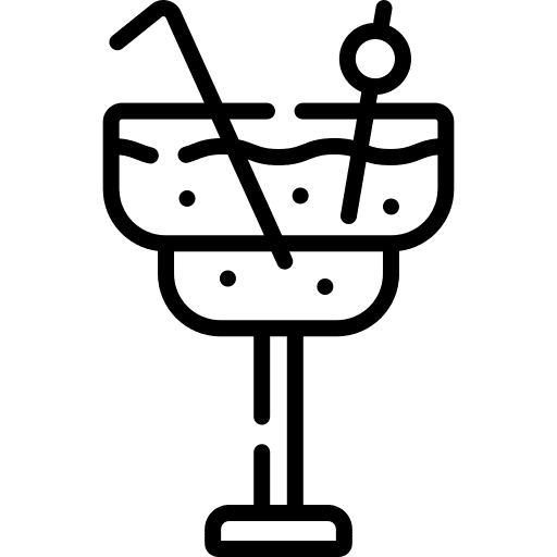 Cocktail food and restaurant glass alcohol icon