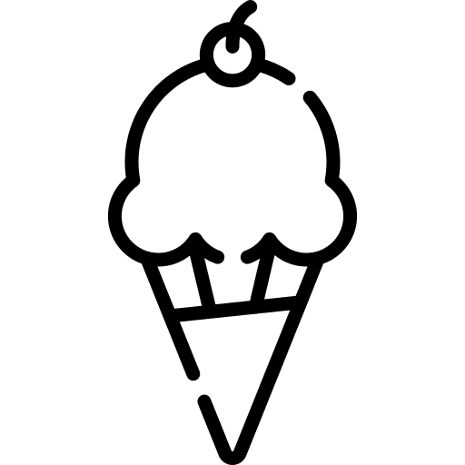 Ice cream dessert summertime sweet icon