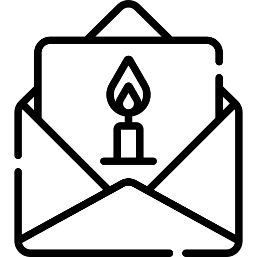 Birthday envelope invite birthday icon