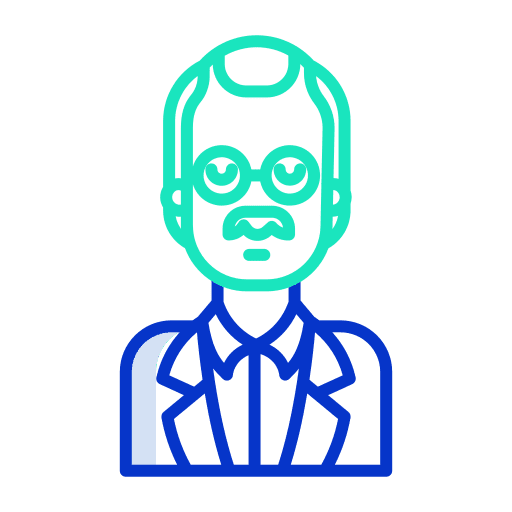 Man profile suit people icon