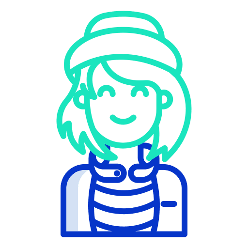 Woman profile user young icon