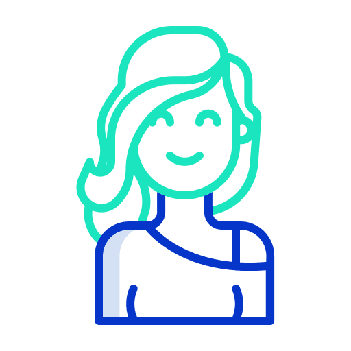 Woman young person people icon