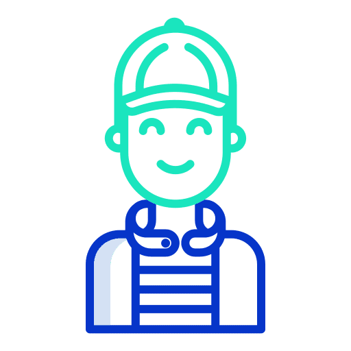 Boy people student user icon