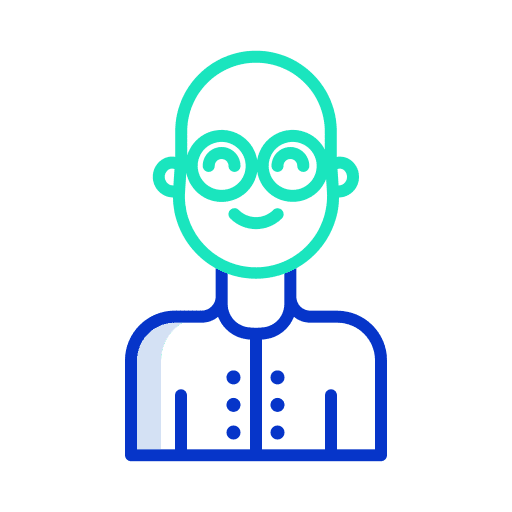 Man user person bald icon