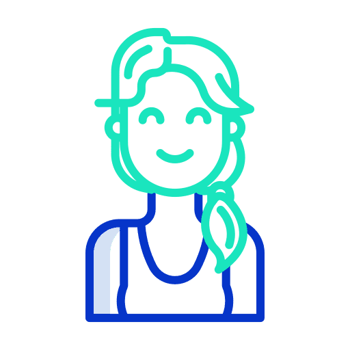 Woman user person girl icon