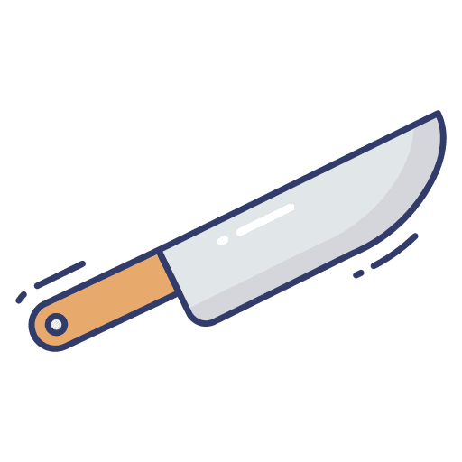 Knife knife kitchen utensils cut icon