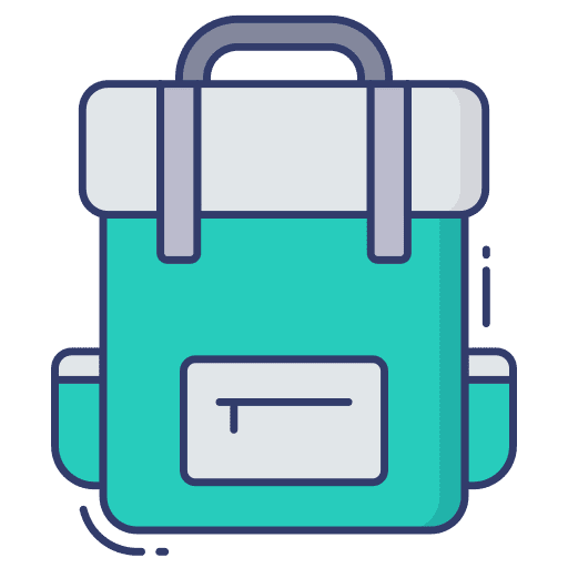 Bagpack bagpack travel baggage icon