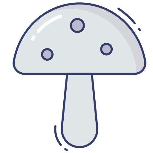 Mushroom vegetable food and restaurant vegetarian icon