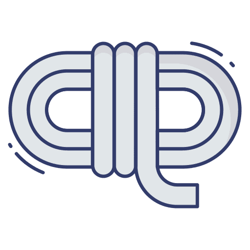 Rope rope climb construction and tools icon