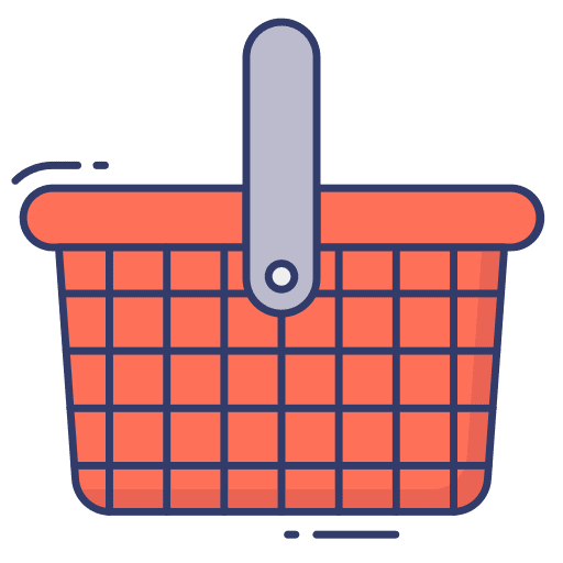 Shopping basket store supermarket commerce and shopping icon