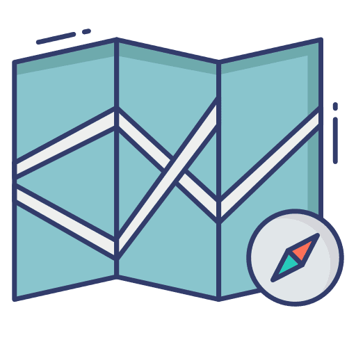 Street map gps maps and location street map icon