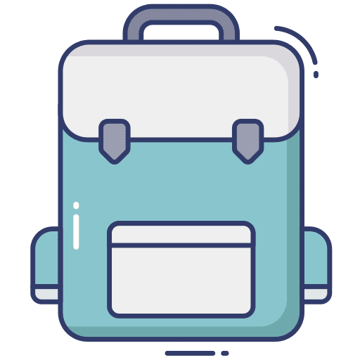 Bagpack luggage bagpack school bag icon