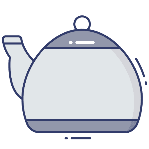 Kettle kitchenware hot drink teapot icon