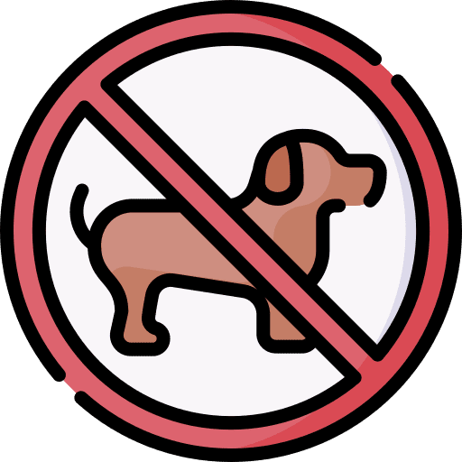No pets allowed dog no pets allowed no animals icon