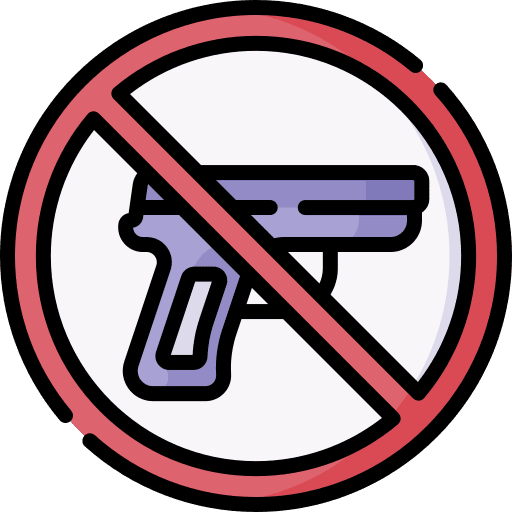 No weapons no weapons no war gun icon