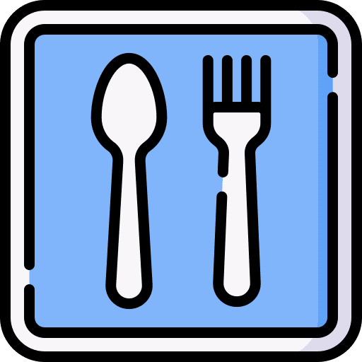 Restaurant road sign traffic sign nearby icon