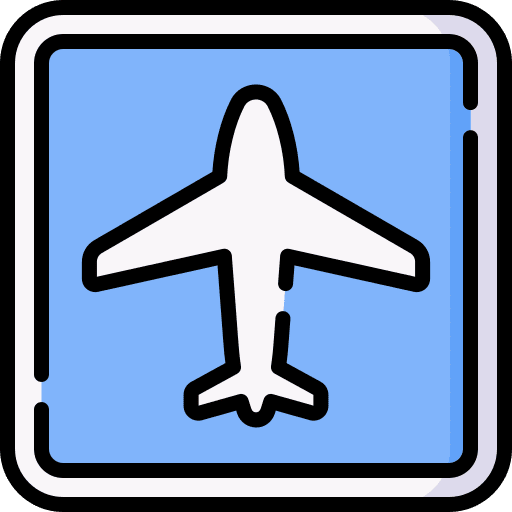 Airport information warning traffic sign icon