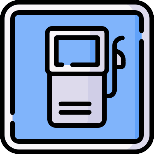 Gas station fuel station road sign gas station icon