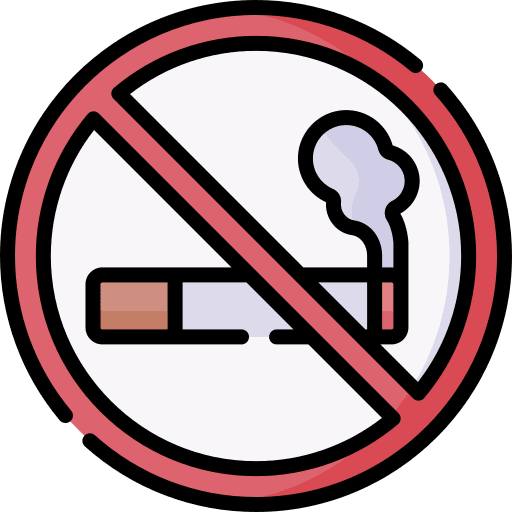No smoking not allowed cigarette forbidden icon