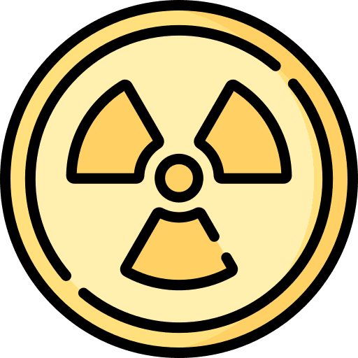 Radioactive radioactive nuclear power nuclear energy icon