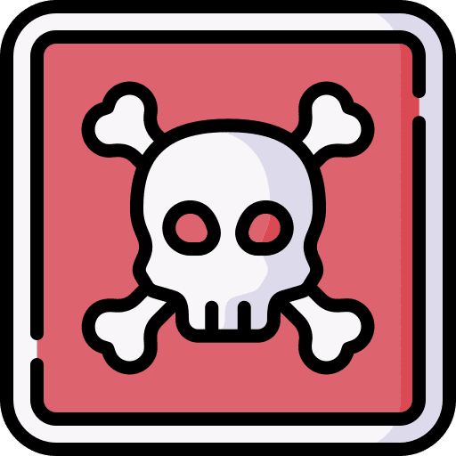 Danger medical poisonous poison icon