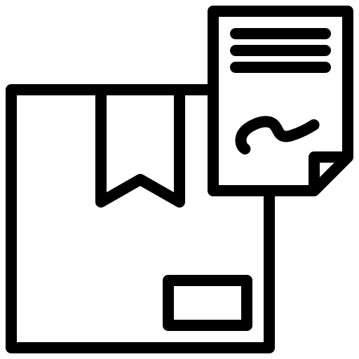 Invoice shipping express logistics icon