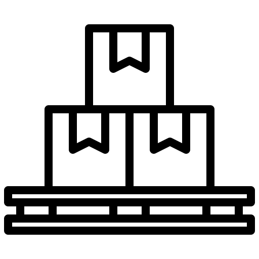 Pallet package box delivery icon