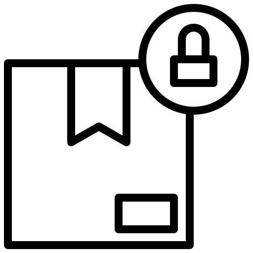 Box logistics delivery security delivery icon