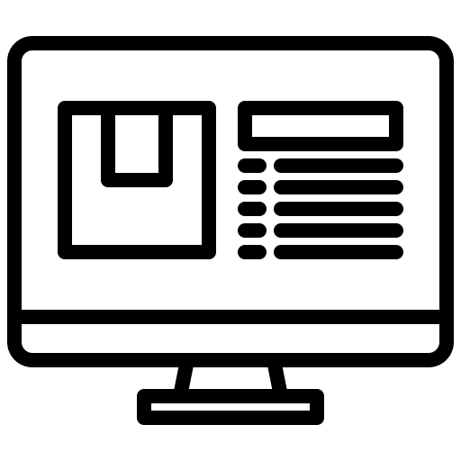 Distribution delivery box distribution logistics delivery icon