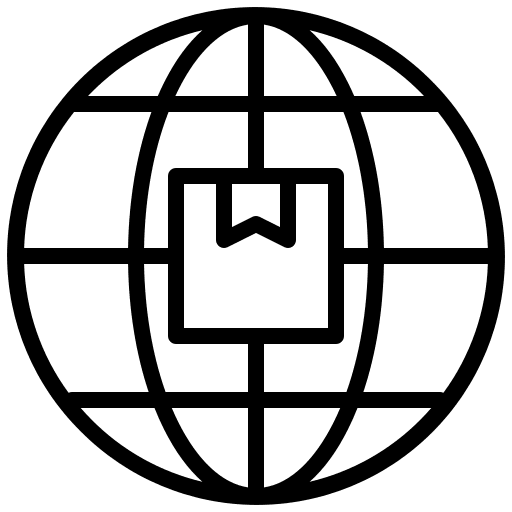 Global global distribution distribution world icon