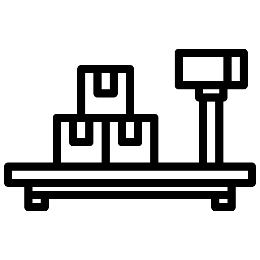Scale package scale logistics icon